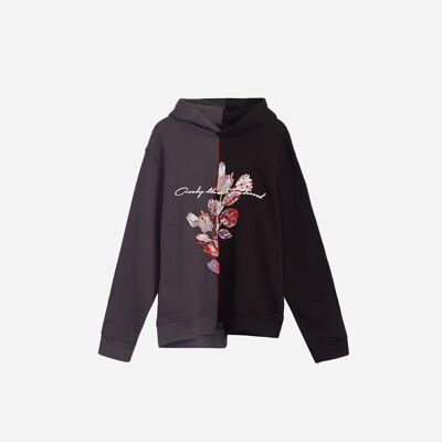 Tulip Split Embroidered Sweatshirt