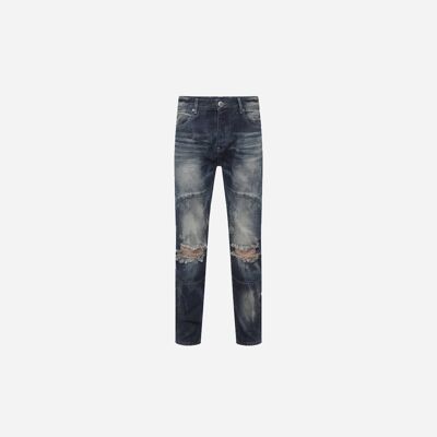 Selvedge Denim Mid Blue Heavy Bleached