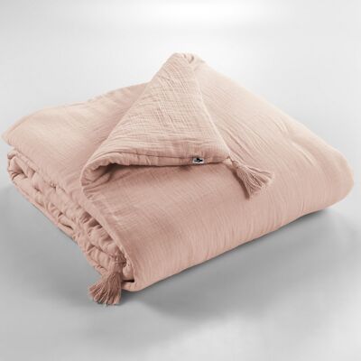Cotton Gauze Bed End 90 x 200 cm GAÏA Marshmallow