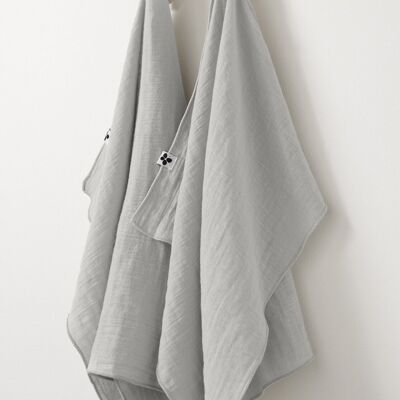 Set of 2 cotton gauze hand towels 50 x 70 cm GAÏA Cloud