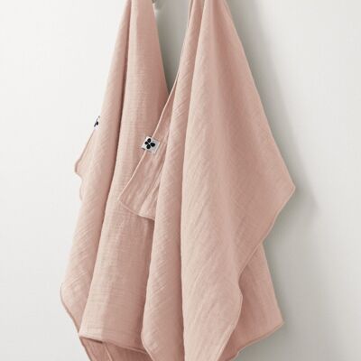 Set di 2 asciugamani in garza di cotone 50 x 70 cm GAÏA Marshmallow