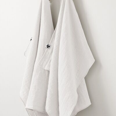 Set of 2 cotton gauze hand towels 50 x 70 cm GAÏA Chantilly