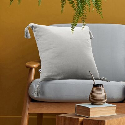 Cushion with removable cover Cotton gauze 40 x 40 cm GAÏA Nuage