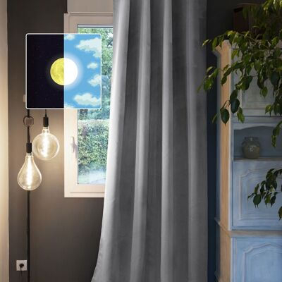 Blackout curtain 140 x 260 cm OBSCURE Light gray