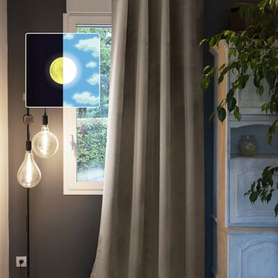 Blackout curtain 140 x 260 cm OBSCURE Linen