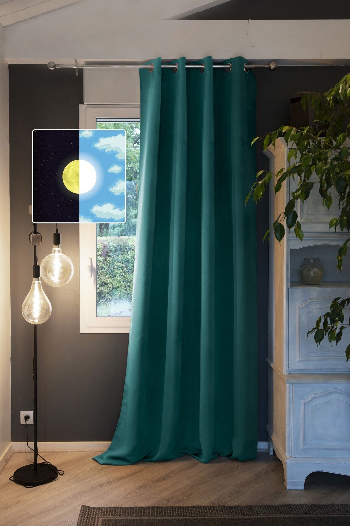 Blackout curtain 140 x 260 cm OBSCURE Duck