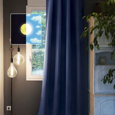 Blackout curtain 140 x 260 cm OBSCURE Blue