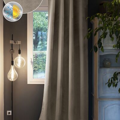 Blackout curtain + fleece 140 x 260 cm LAPONIE Linen
