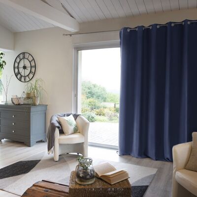 Blackout curtain + fleece 280 x 260 cm LAPONIE Blue