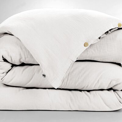 Bettbezug aus Baumwollgaze 200 x 200 cm GAÏA Chantilly