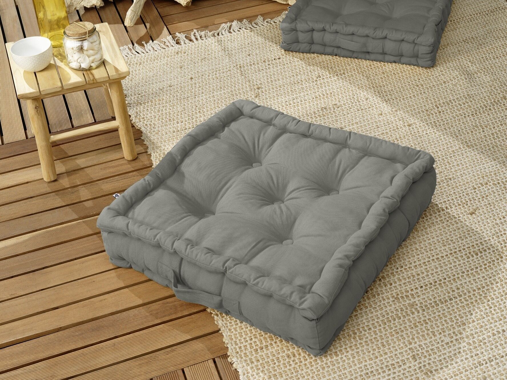 Floor cushion 50 x 50 x 10 cm KALA Granite