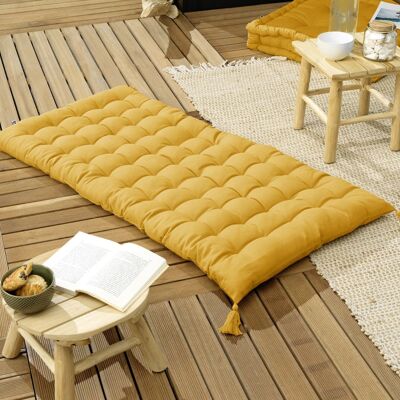 Floor mattress with pompoms 60 x 120 cm KALA Safran