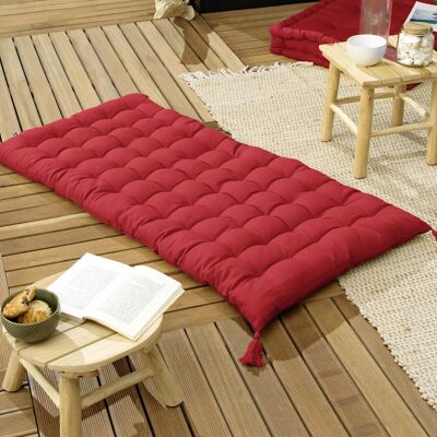 Floor mattress with pompoms 60 x 120 cm KALA Cherry