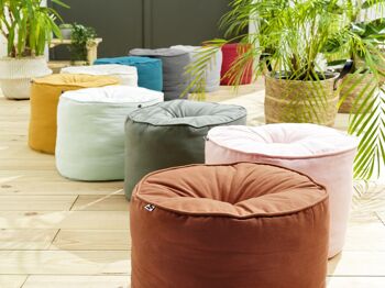 Pouf rond (0) 40 cm KALA Romarin 2