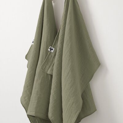 Lot de 2 essuie-mains Gaze de coton 50 x 70 cm GAÏA Romarin