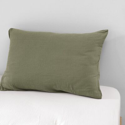 Funda de almohada de gasa de algodón 50 x 70 cm GAÏA Romero