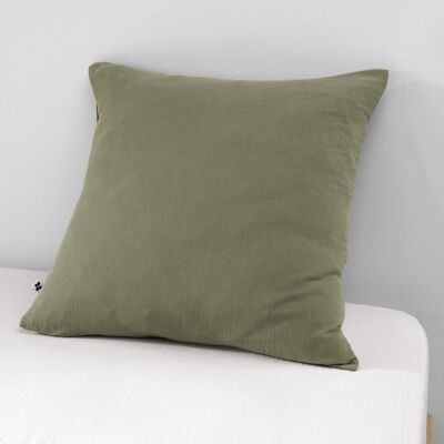 Cotton gauze pillowcase 60 x 60 cm GAÏA Rosemary