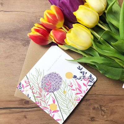 Allium Garden Mother’s Day Greeting card
