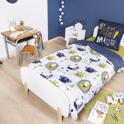 Bed linen set (Duvet cover + 1 Pillowcase) Printed cotton 140 x 200 cm Z'AMIMAUX