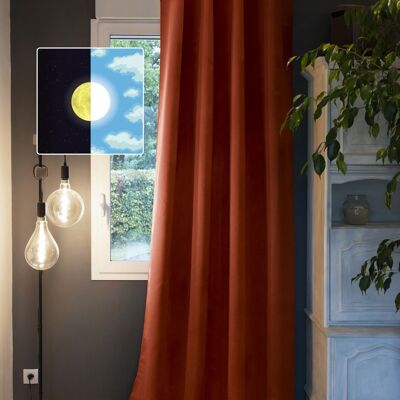 Blackout curtain 140 x 280 cm OBSCURE Terracotta