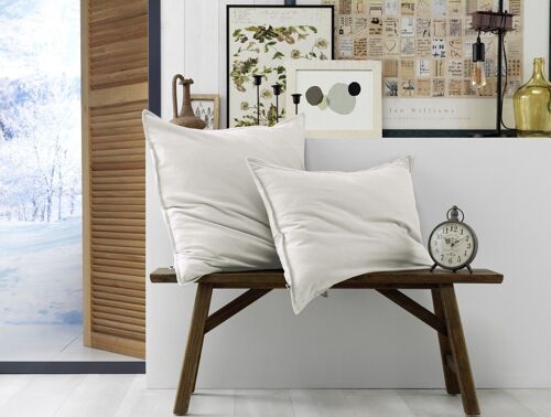 Taie d'oreiller Flanelle 50 x 70 cm CANDICE Neige