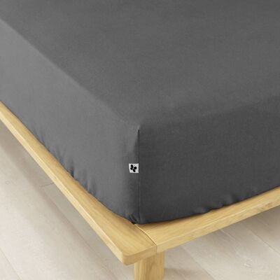 Drap housse Flanelle 160 x 200 cm CANDICE Orage