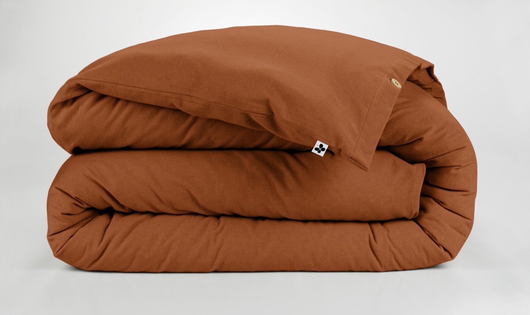 Copripiumino in flanella 240 x 220 cm CANDICE Terracotta