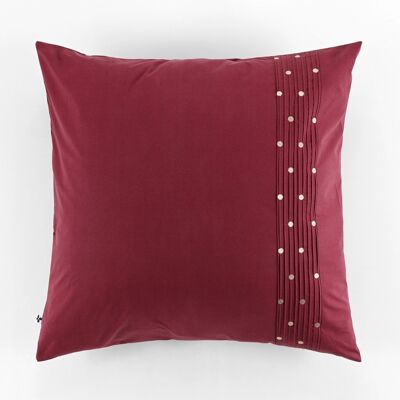 Pillowcase 57 threads 63 x 63 cm AGATHE Garnet