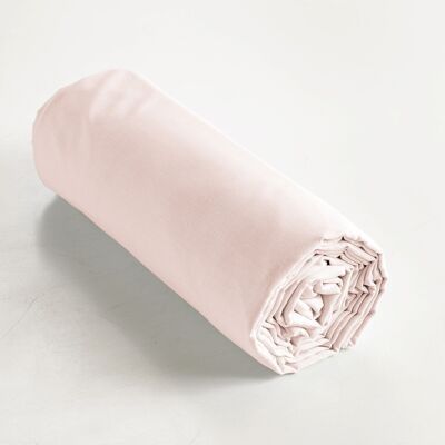 Fitted sheet 90 x 190 cm AMBRE Cotton candy