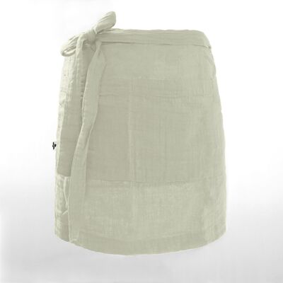 Cotton gauze waiter apron 45 x 80 cm GAÏA Water green