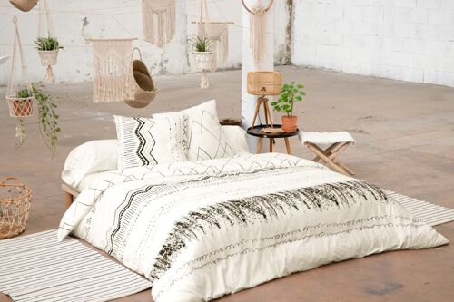 Compra Juego de ropa de cama (Funda nórdica + 2 fundas de almohada) Algodón  estampado 240 x 220 cm BERBERE al por mayor