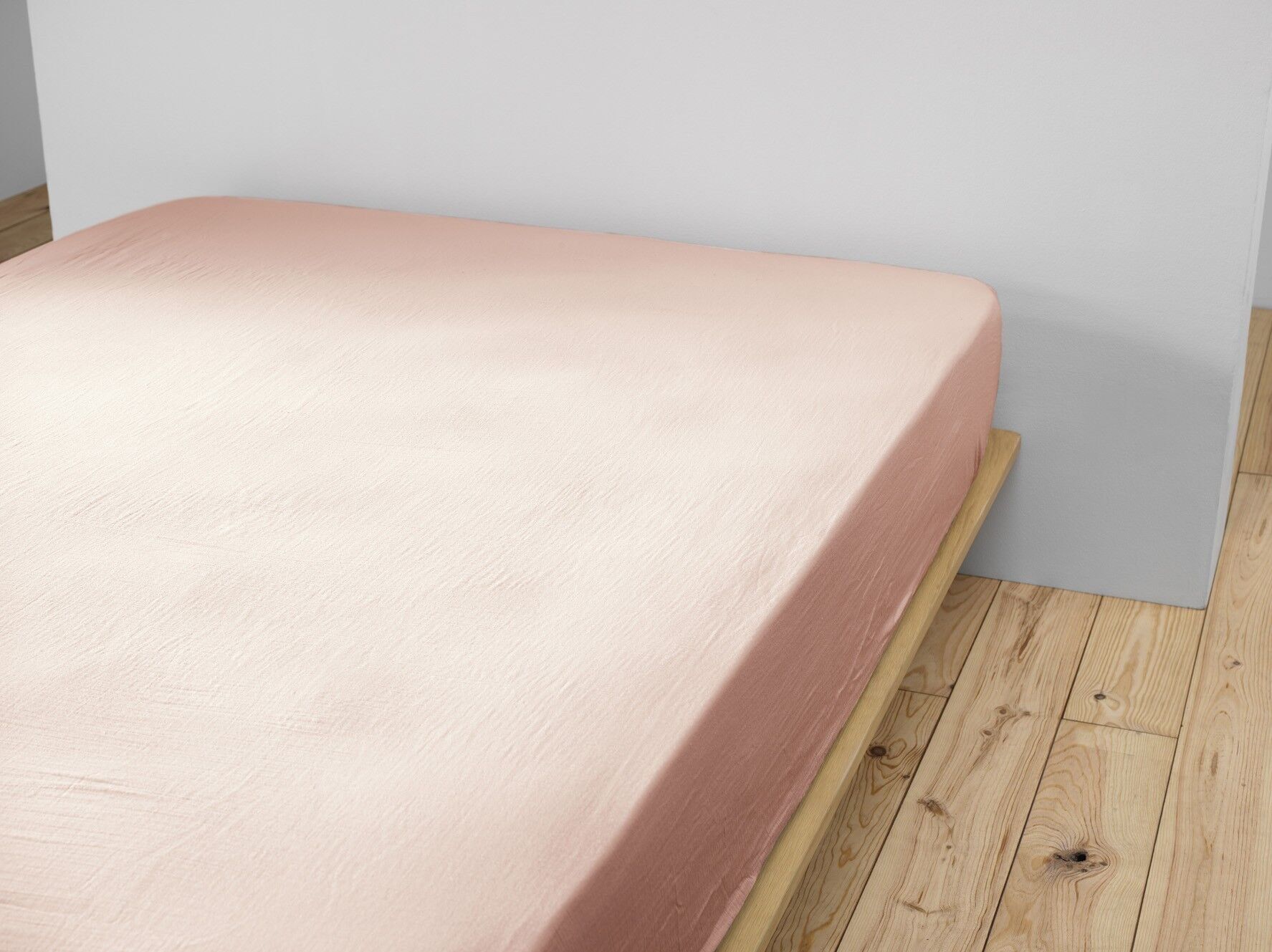 Cotton Gauze fitted sheet 140 x 190 cm GAÏA Marshmallow