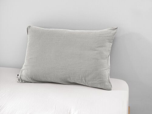 Taie d'oreiller Gaze de coton 50 x 70 cm GAÏA Nuage