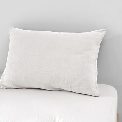 Cotton gauze pillowcase 50 x 70 cm GAÏA Chantilly