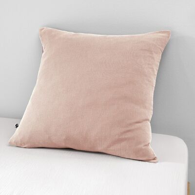 Cotton gauze pillowcase 60 x 60 cm GAÏA Marshmallow