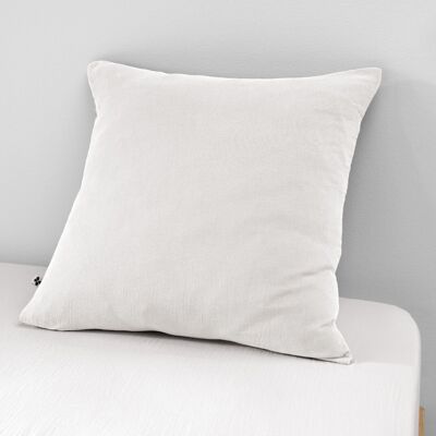 Cotton gauze pillowcase 60 x 60 cm GAÏA Chantilly