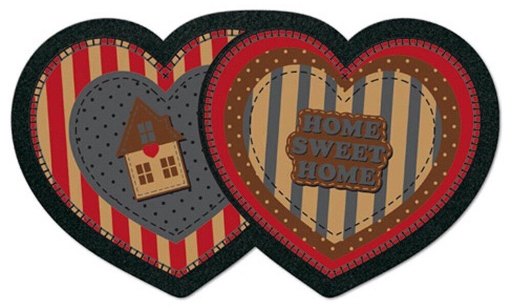 Tappeto stampato sagomato 40 x 68 cm CUORI