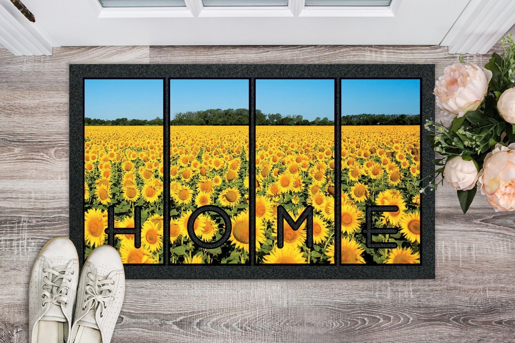 Tapis rectangle imprimé 40 x 68 cm GIRASOLI