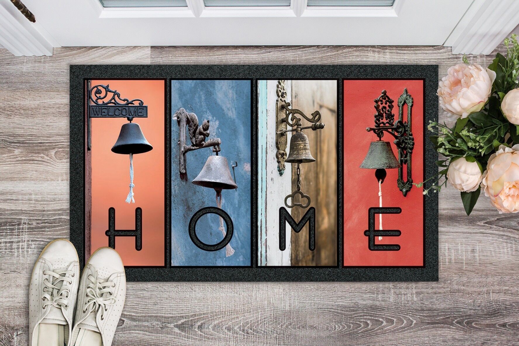 Tappeto rettangolare stampato 40 x 68 cm CAMPANELLE