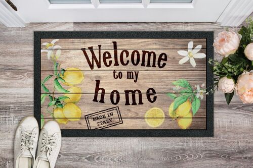 Tapis rectangle imprimé 40 x 68 cm HOME SWEET HOME Limoni