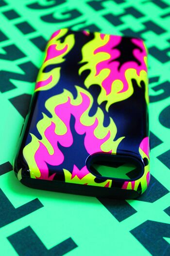 FLAME PHONE CASE - noir/pnk/ylw - iPhone 13 Pro 3