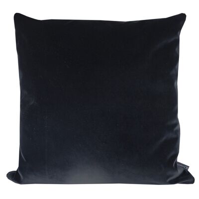 074 XL Cojín Decorativo Velour Negro 0802 60x60