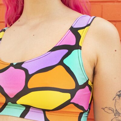 Jazzy giraffe crop top bralet