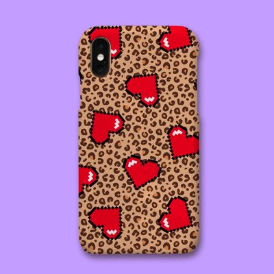 LEOPARD HEART PHONE CASE - Apple iPhone 7