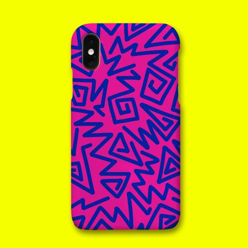 PINK/BLUE ZIGZAG PHONE CASE - Samsung S7