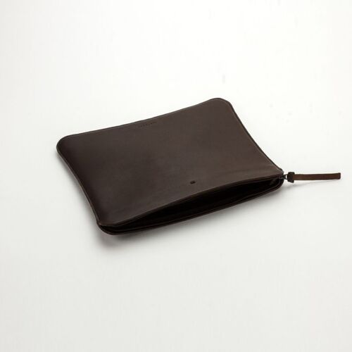 Etui IPAD en cuir - Chocolat