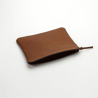 Funda de piel para iPad - Camel