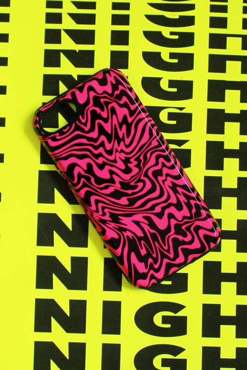 TRIPPY PHONE CASE - blk/pnk - Samsung S8