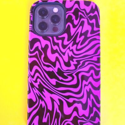 TRIPPY PHONE CASE - LILAC/BLK - iPhone 12 Pro Max