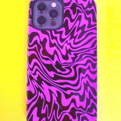 TRIPPY PHONE CASE - LILAC/BLK - iPhone 13